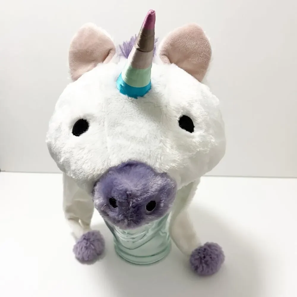 Unicorn Plush Hat One Size Fits Most Halloween Whimsical Magical Pretend Play